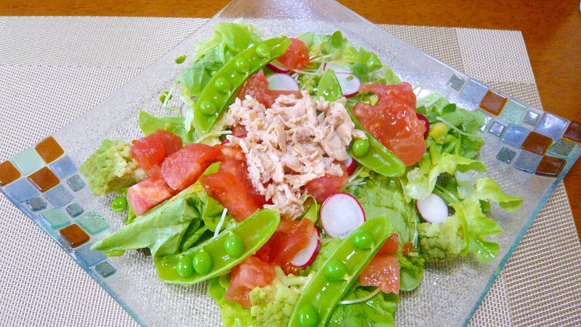 ♥　新玉ねぎなど春野菜＆シーチキンのサラダ　♥