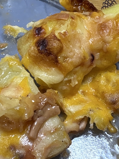 ●超簡単おつまみ♪じゃがいも塩辛ハニーチーズ焼き●