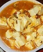 麻婆豆腐でトマトスープ