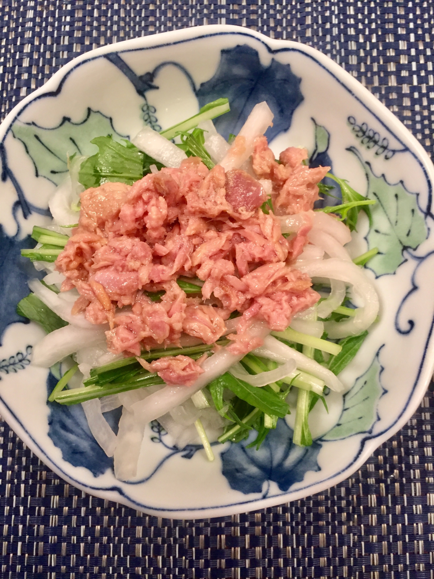 大根と水菜とツナのサラダ