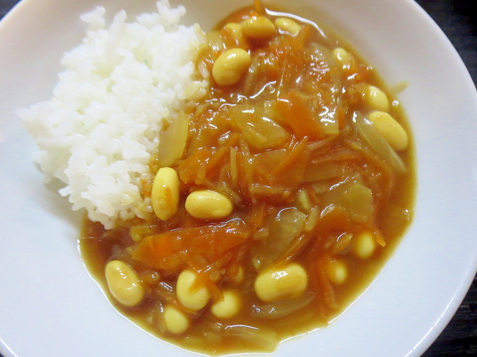 時短大豆カレー