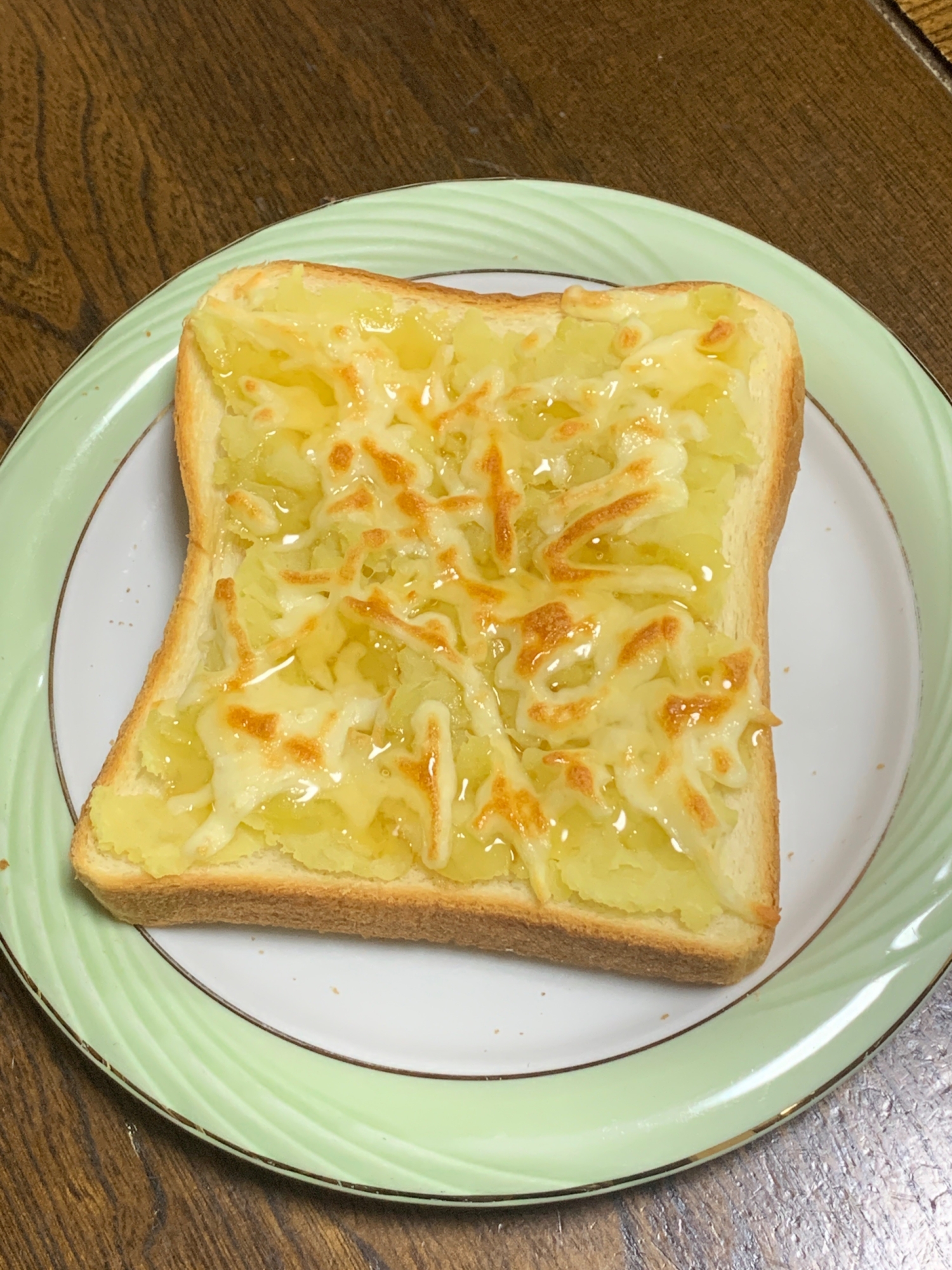 さつまいもの煮物リメイク！スイートポテトトースト