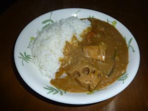 おせちの残りでカレーライス