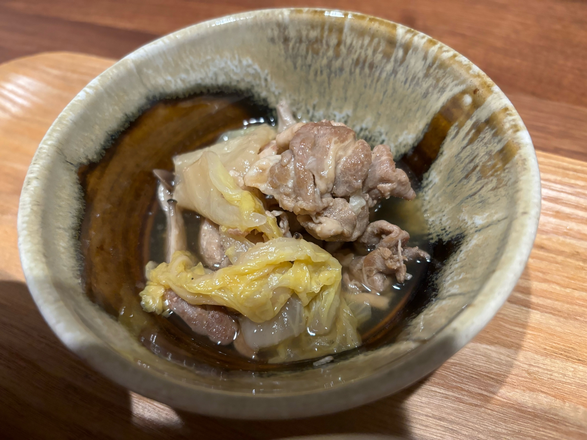 白菜と豚肉のにんにく醤油煮