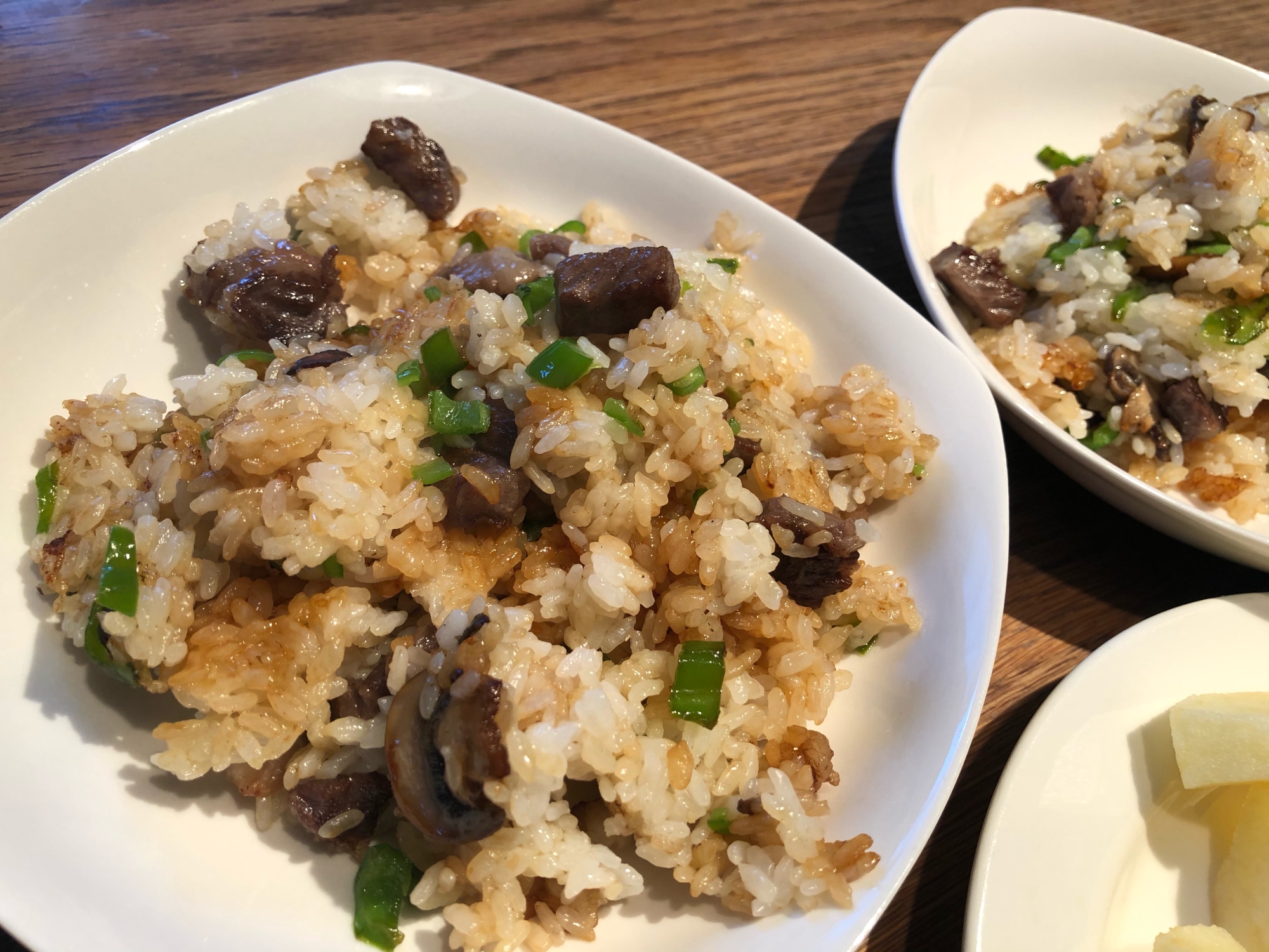 おかわり必死❗️ステーキチャーハン