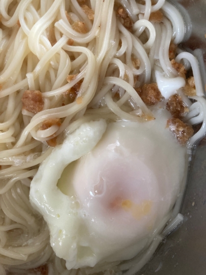 ☆鶏そぼろの温玉のせそうめん☆