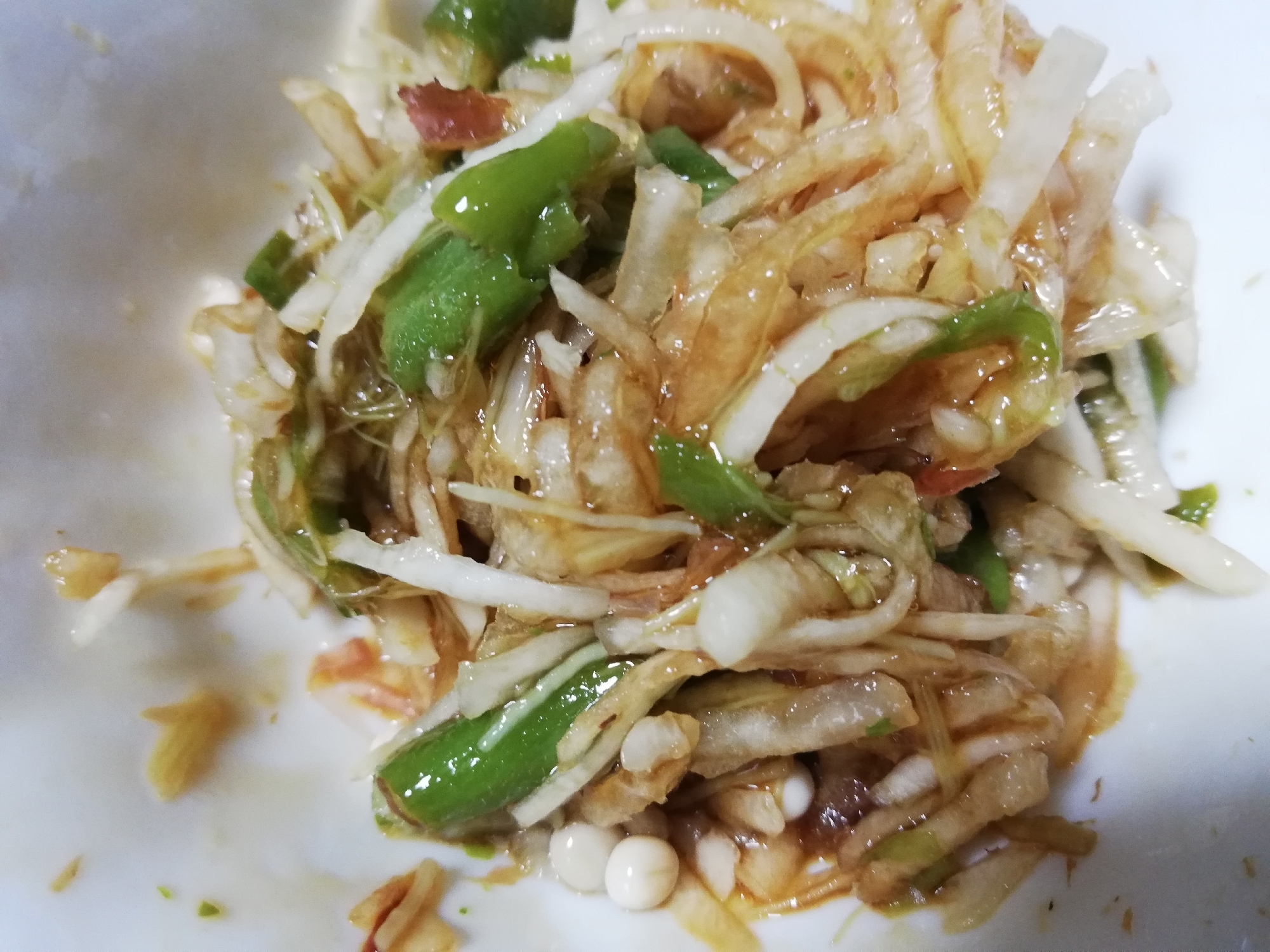 大根とオクラの生姜おかか和え