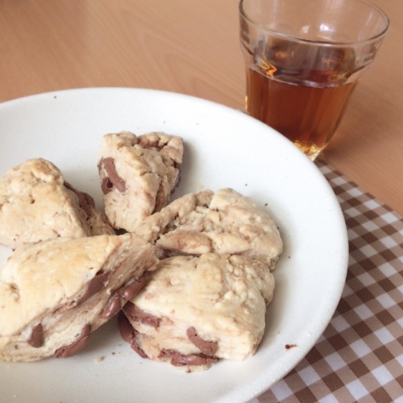 余った粉ミルクでスタバ風チョコスコーン