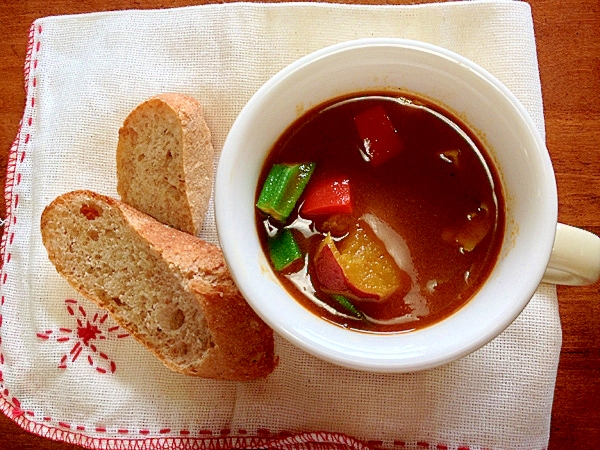 秋野菜で美味しい！さつまいものスープカレー