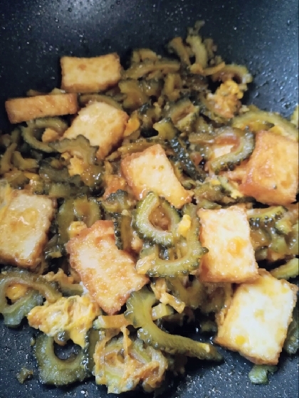 肉なしゴーヤチャンプルー☆厚揚げで作りやすく
