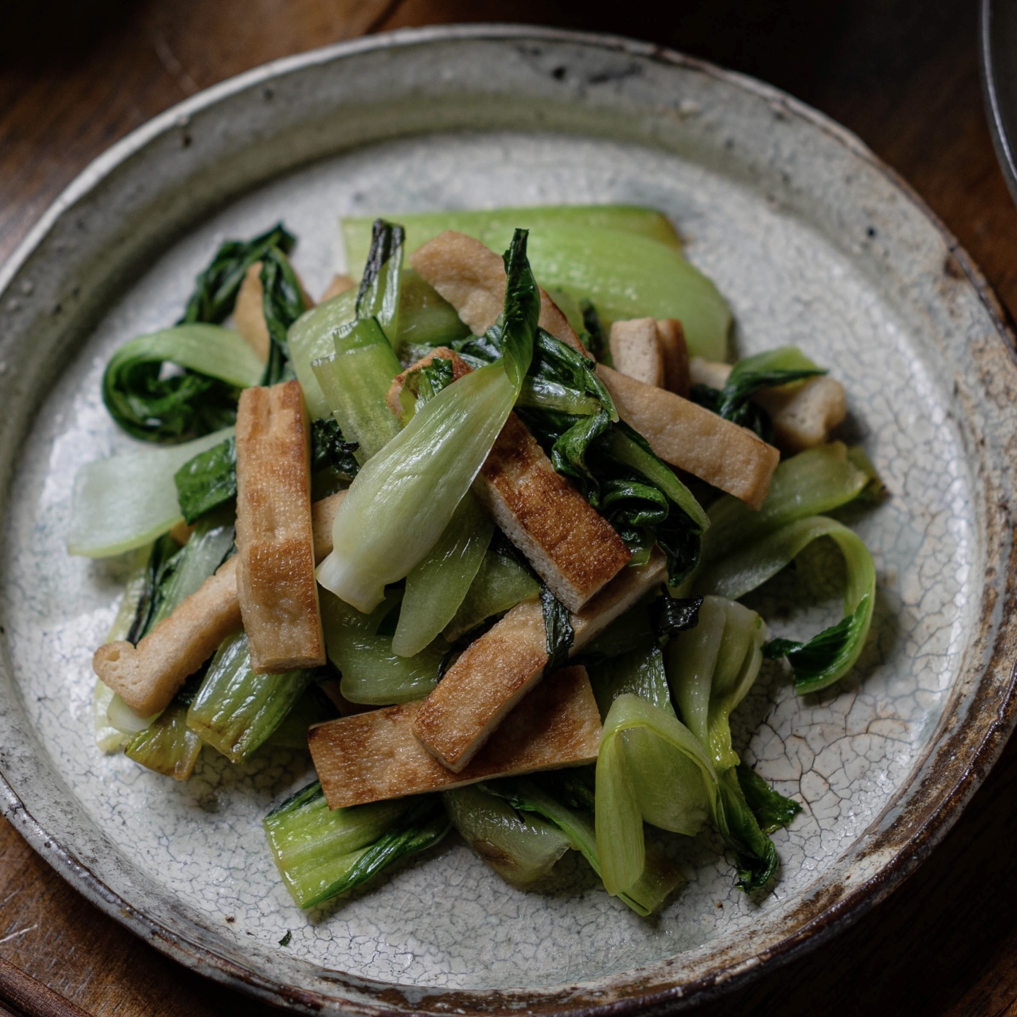 チンゲンサイと油揚げの白だし炒め【和食・副菜】