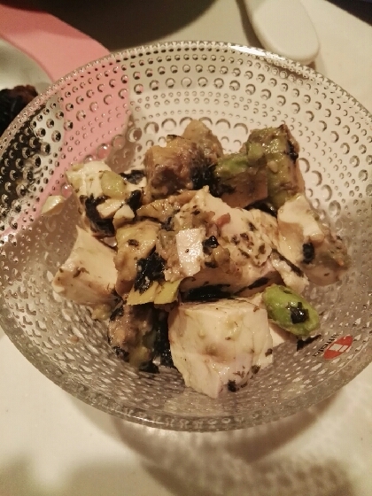 豆腐とアボカドの和風サラダ