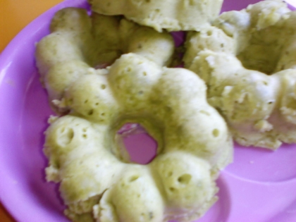 レンジで★抹茶ドーナツ