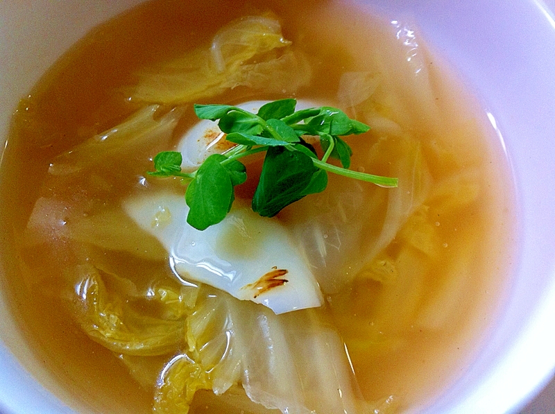 白菜と百合根のスープ