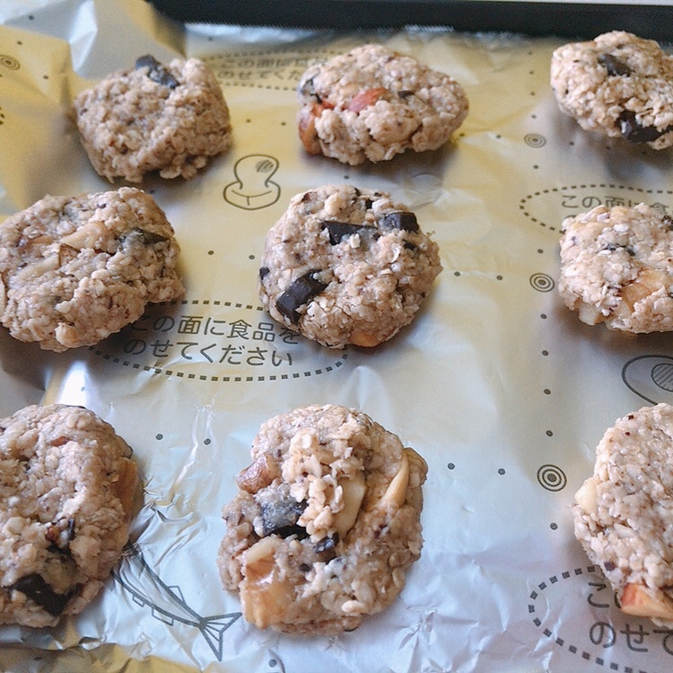 ダイエット中に トースターでオートミールクッキー レシピ 作り方 By Michi Yu 楽天レシピ