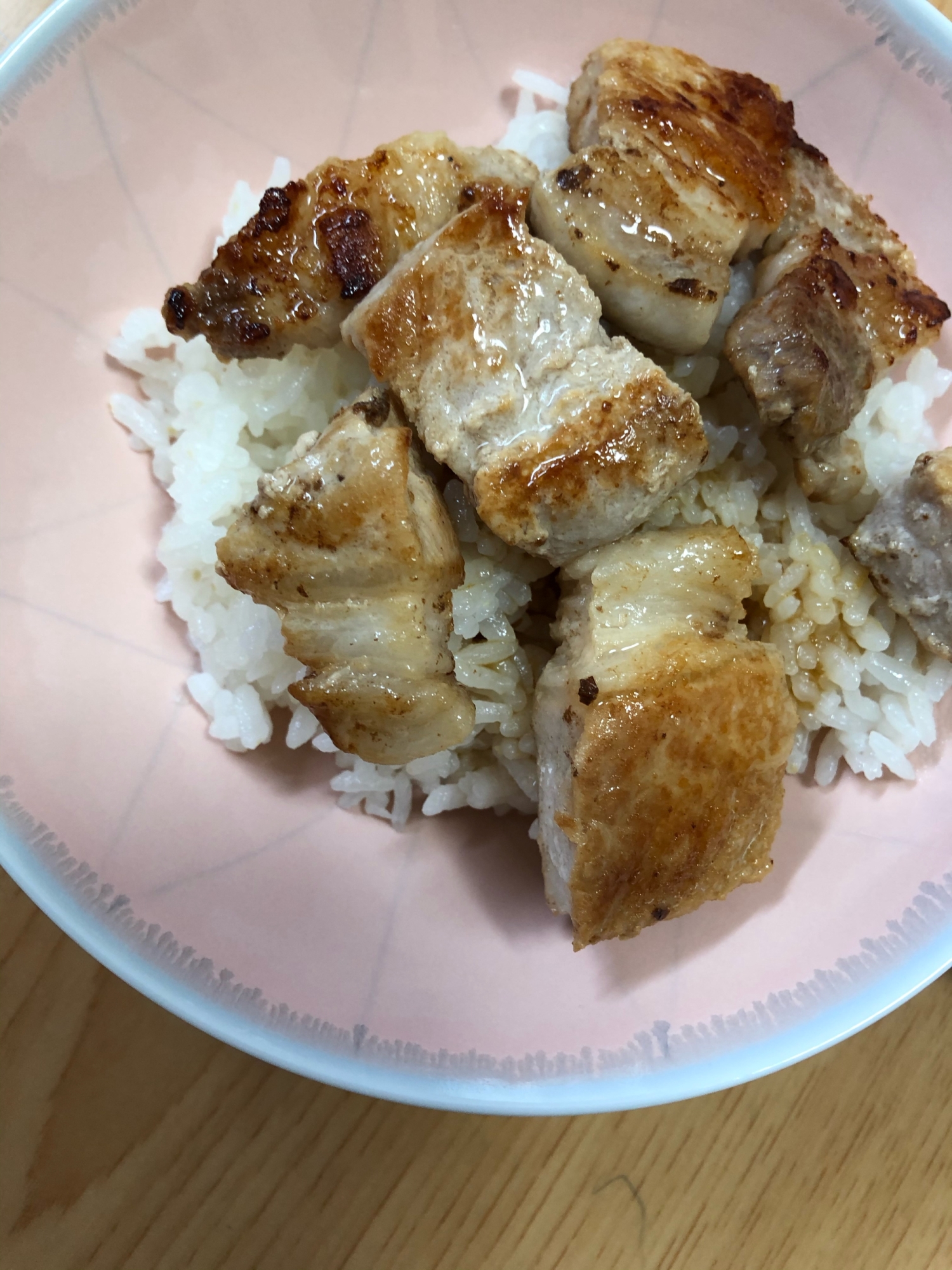 豚ロースの豚丼(^^)