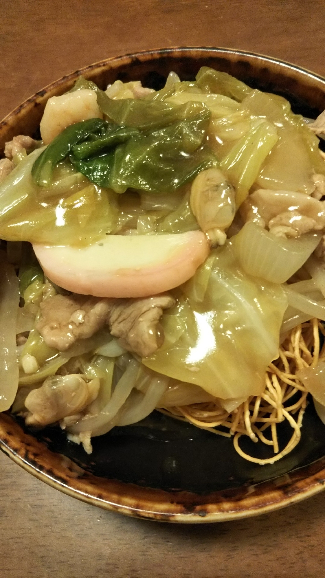 簡単皿うどん