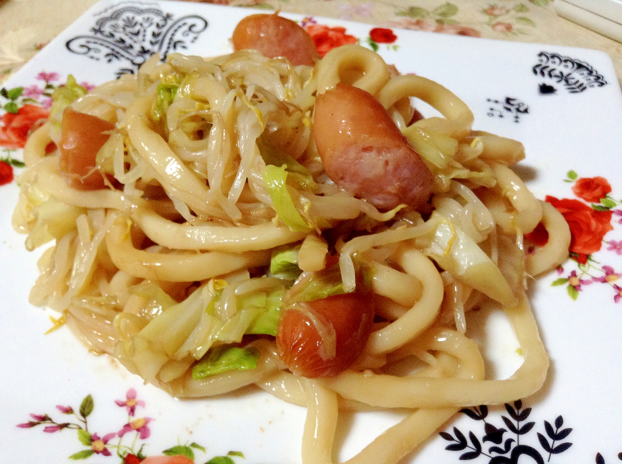 オイスターソースで♡焼きうどん