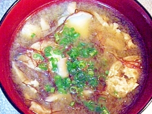 ふのり&舞茸のお味噌汁
