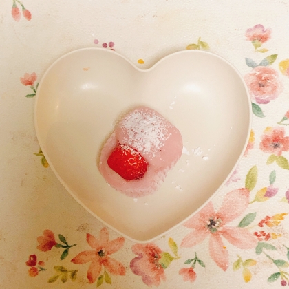 丸餅で簡単！苺大福