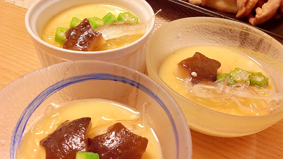 アガーで作る卵豆腐の七夕風☆