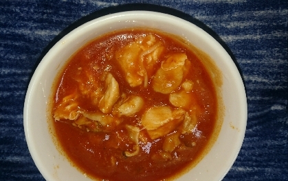 鶏肉とエリンギのトマトスープ