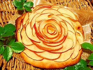 リンゴのバラ 咲くサク焼き菓子 レシピ 作り方 By ブルーボリジ 楽天レシピ