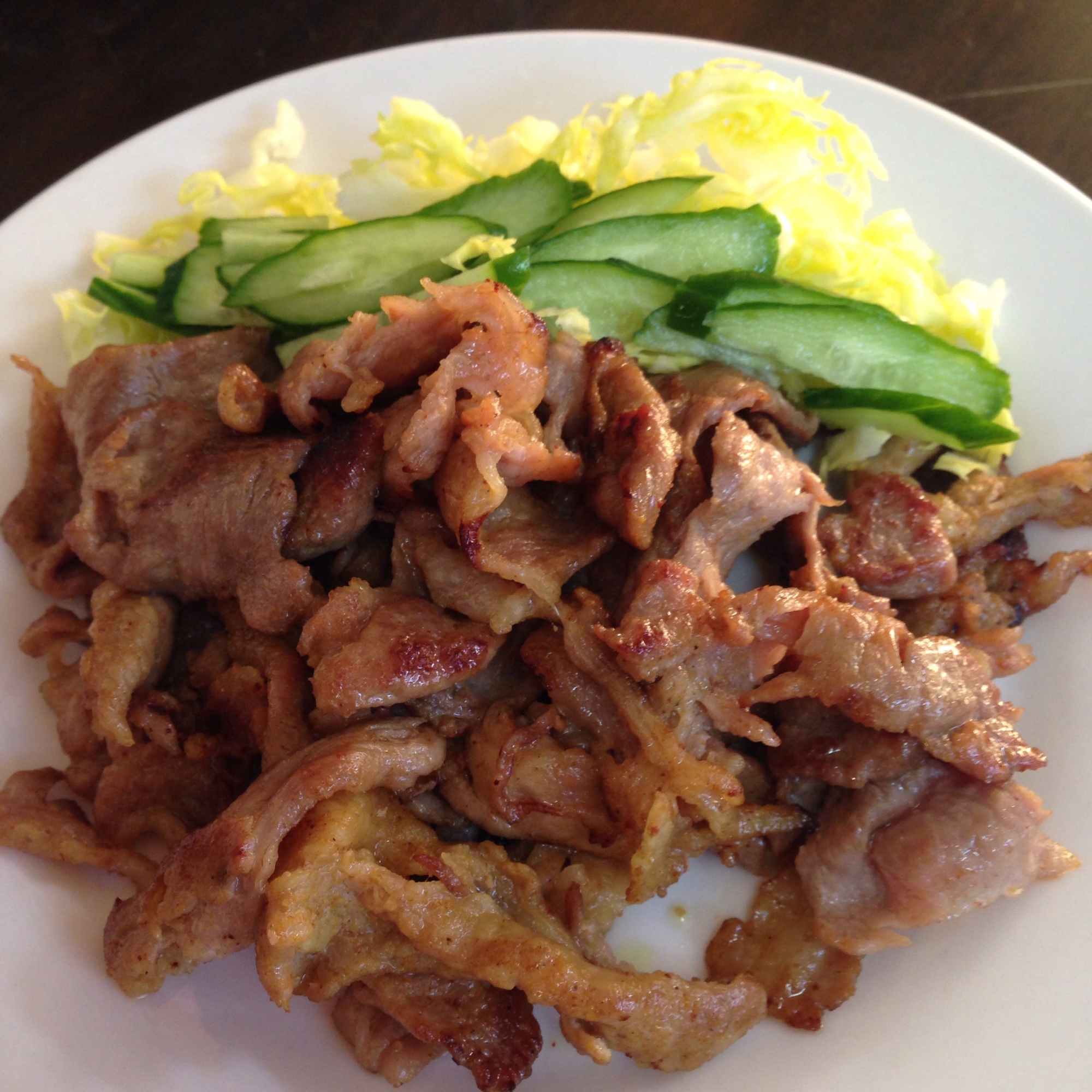 豚のカレー風味焼き♪