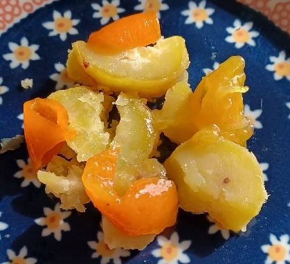 さつま芋と金柑の煮物