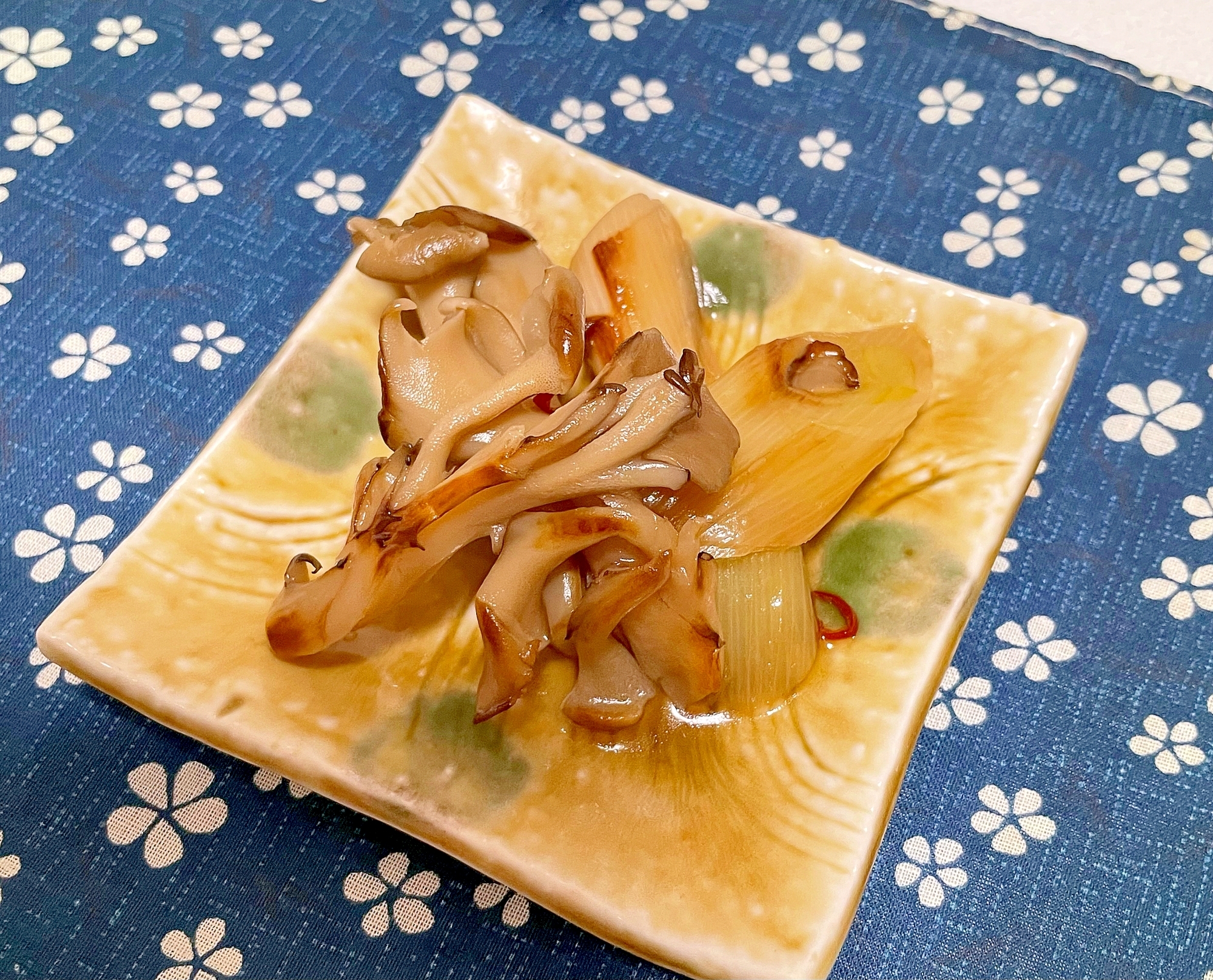 舞茸と長ねぎの焼き浸し