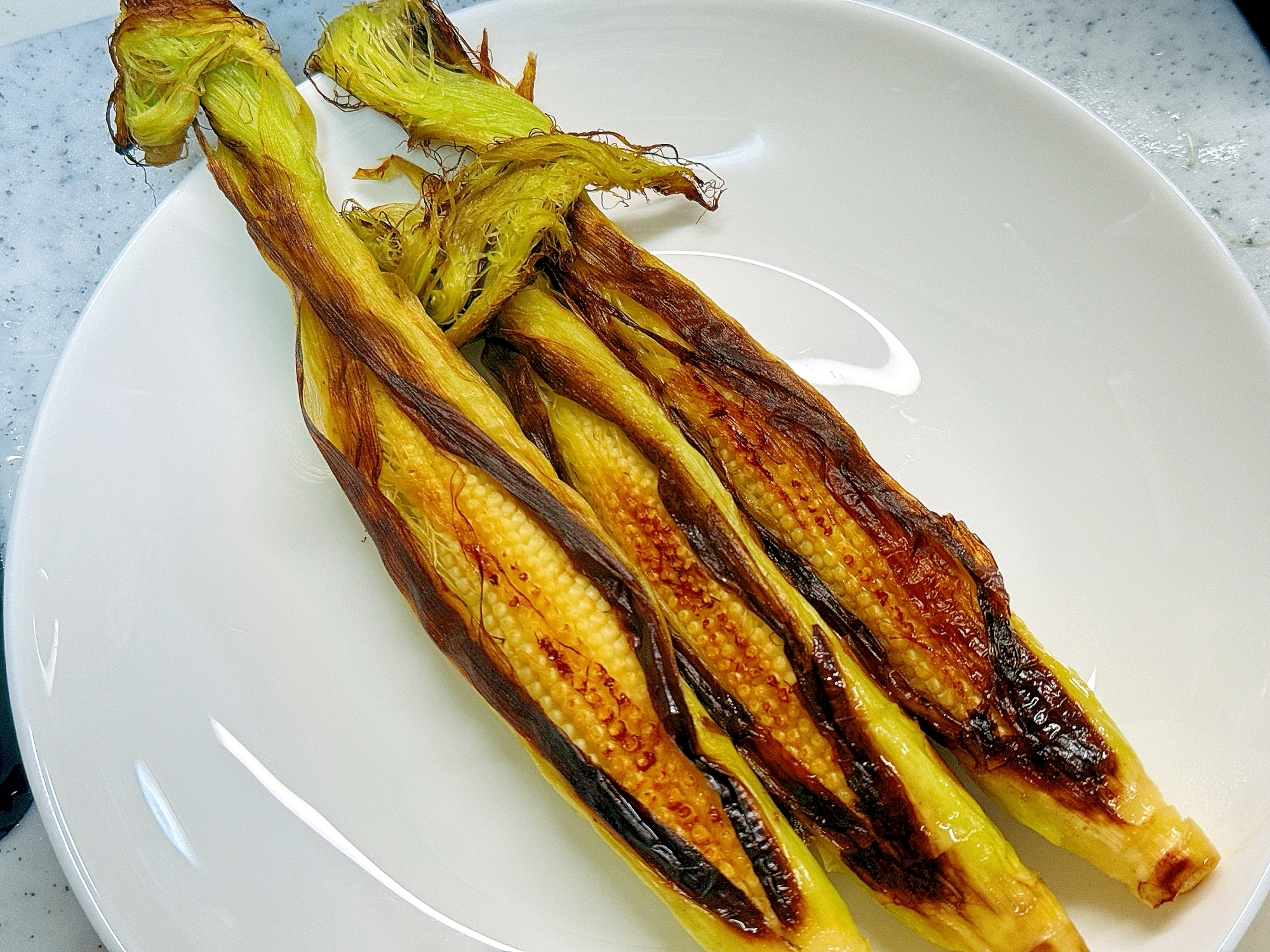 皮付きヤングコーンの食べ方