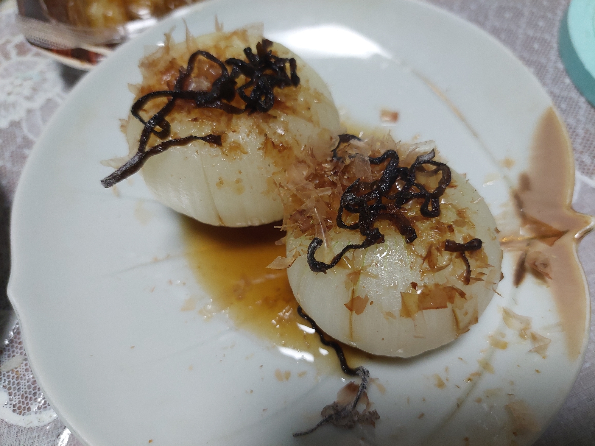 新玉ねぎ丸ごとレンジで蒸し料理
