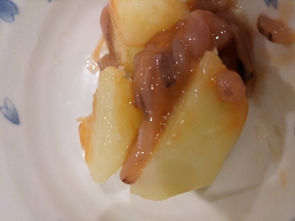 シリコンスチーマーでおつまみ☆イカの塩辛とジャガ芋