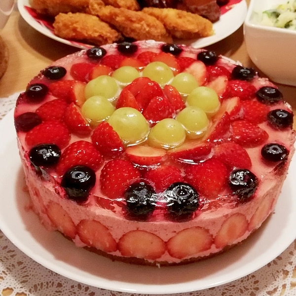 たっぷりいちごのゼリームースケーキ レシピ 作り方 By Shimao0 楽天レシピ たっぷりいちごのゼリームースケーキ レシピ 作り方 By Shimao0 楽天レシピ