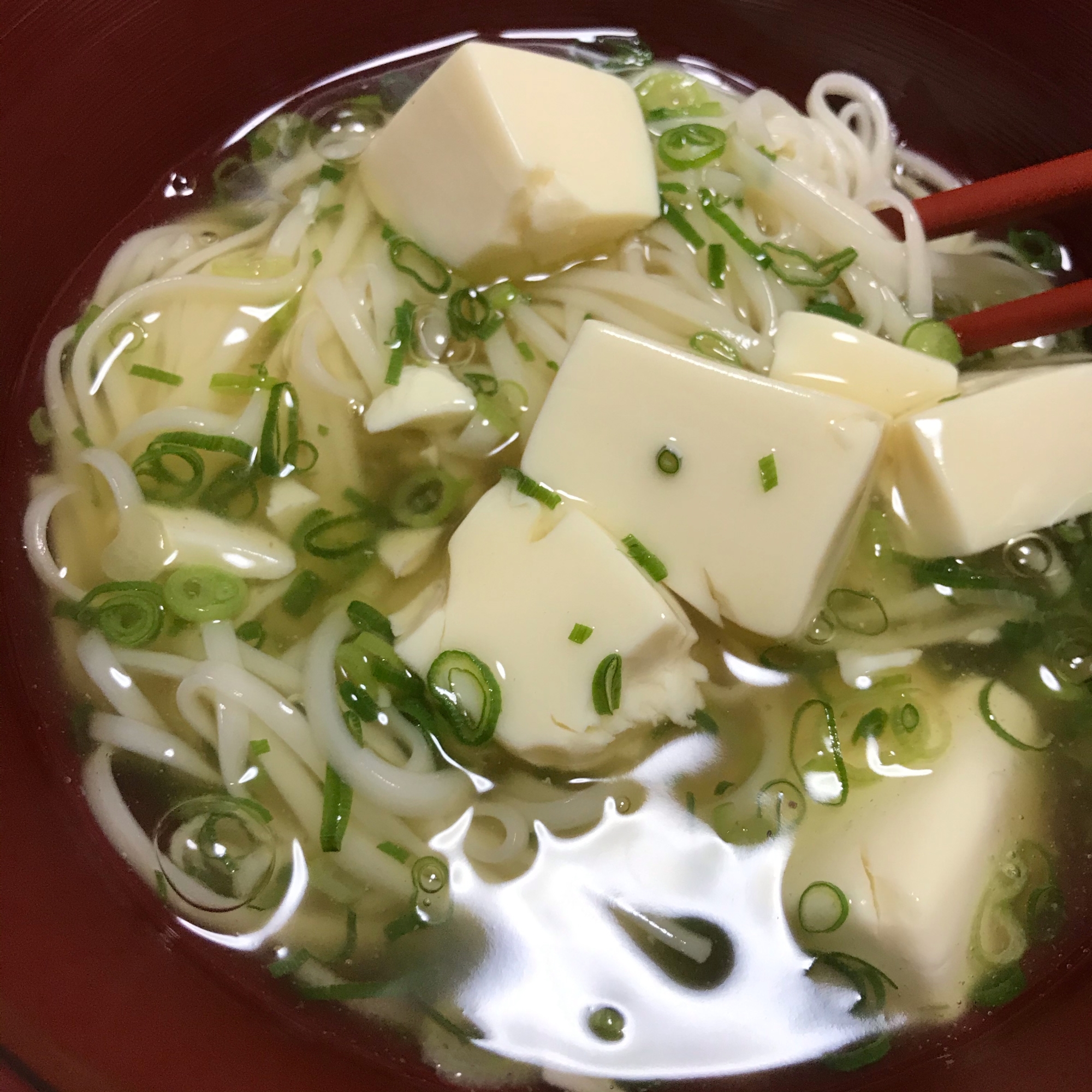 豆腐入り☆あんかけうどん