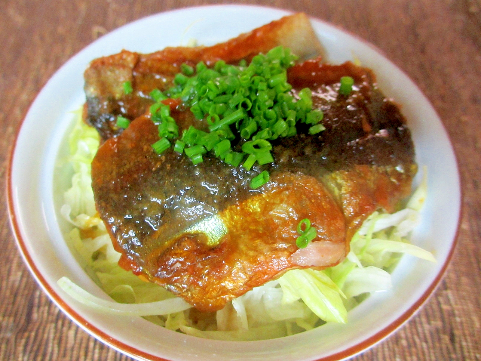 秋刀魚の受カレーかば焼き丼