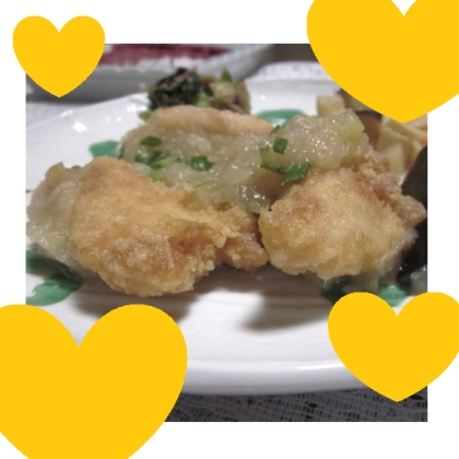 すり身パン粉焼きに大根おろし添え✧˖°