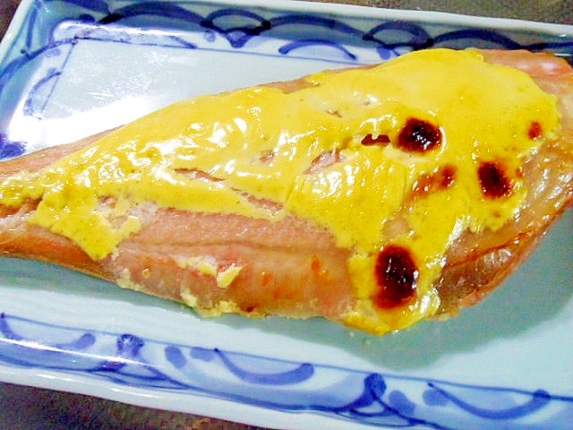 オーブントースターで　☆　ホッケのマヨ・ポン焼き