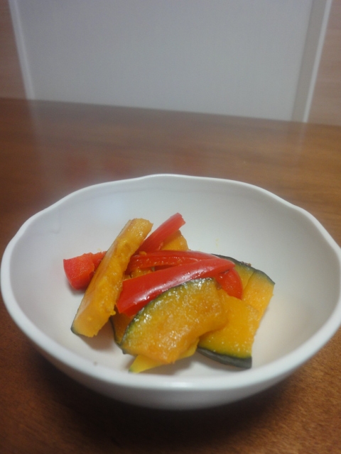 幼児食にも 南瓜とパプリカのバルサミコソテー レシピ 作り方 By Hanakoarala 楽天レシピ