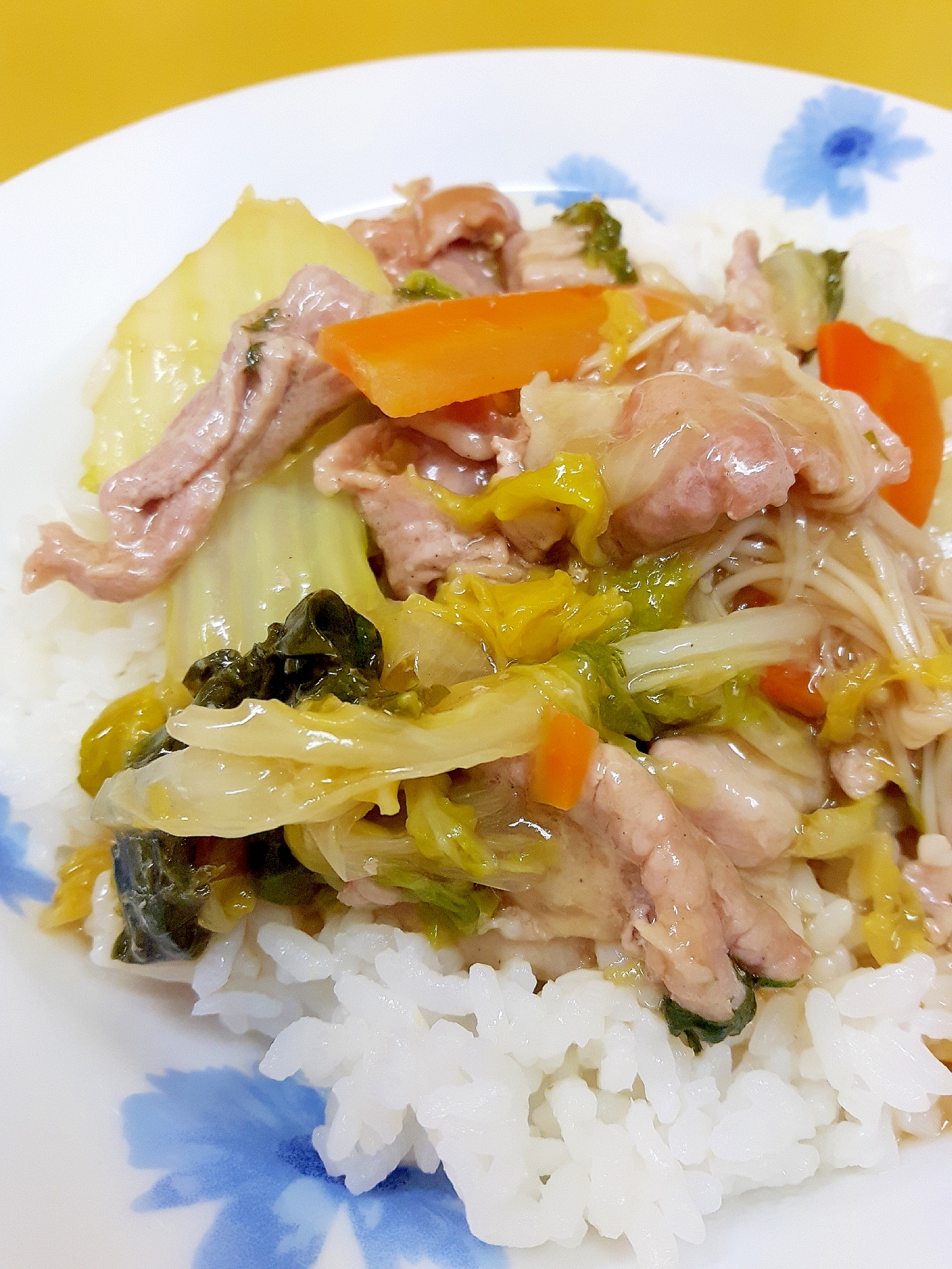 野菜ミックスで 簡単とろ り中華丼 レシピ 作り方 By Acchan66 楽天レシピ