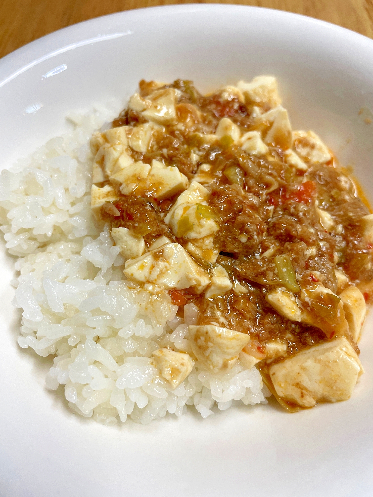 ポリ袋活用!超簡単!朝の麻婆ライス