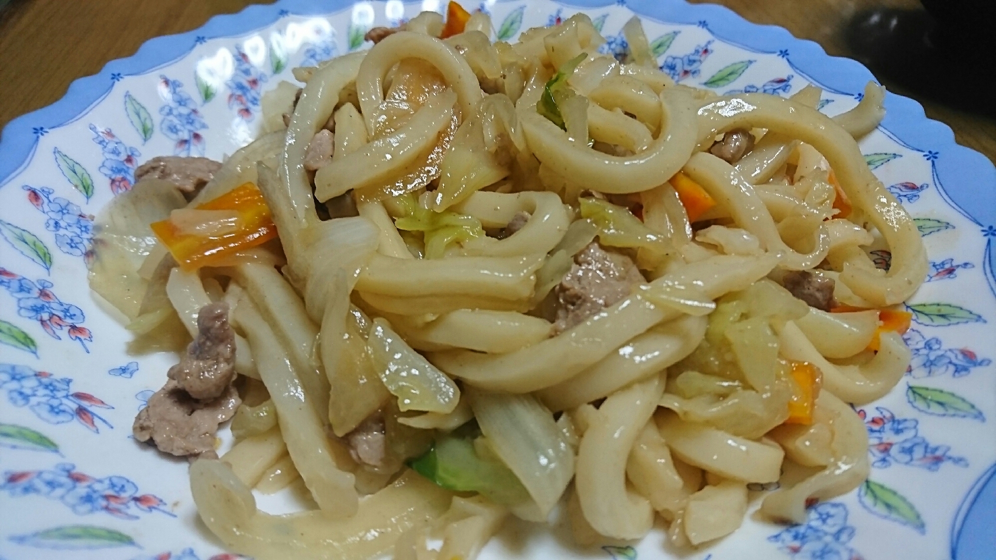 我が家の焼きうどん