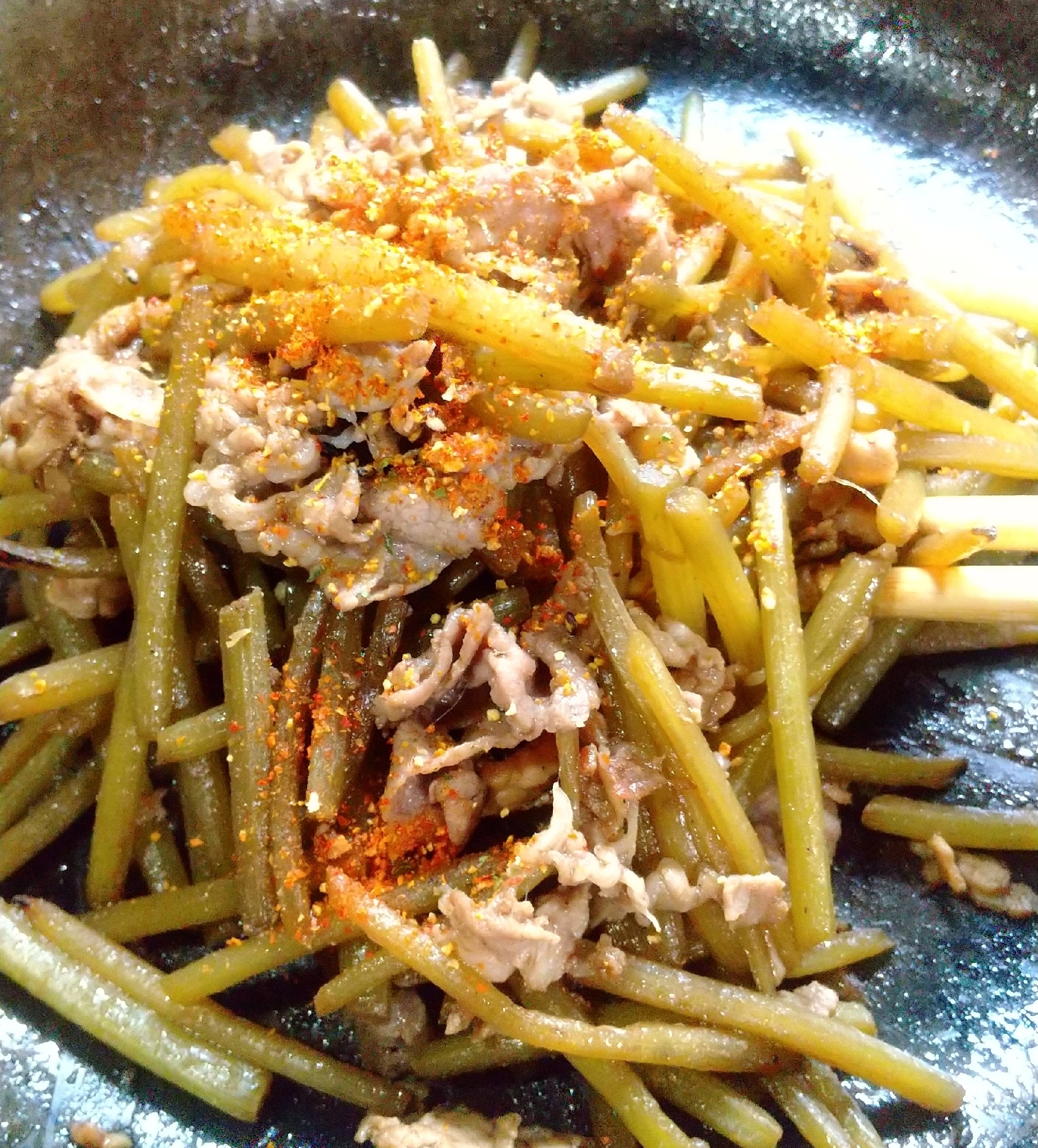 ご飯が進む！ 蕗と豚肉の甘辛煮