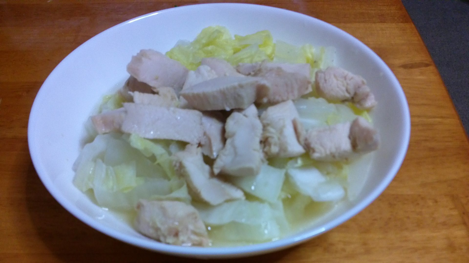 鶏むね肉のぬか漬けレンジ蒸し