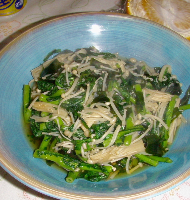 春菊とえのきの和え物