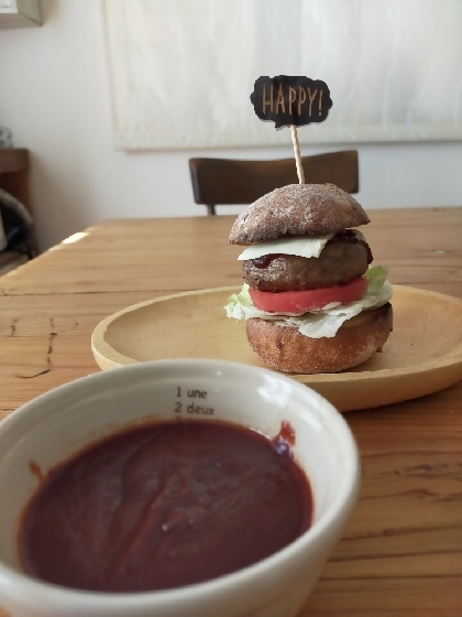 ハンバーガーのソースに作りました！美味しかったです♡レシピありがとうございました！