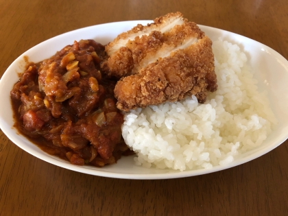 トマト缶を使うカレーを作ってみたくて、参考にさせていただきました！