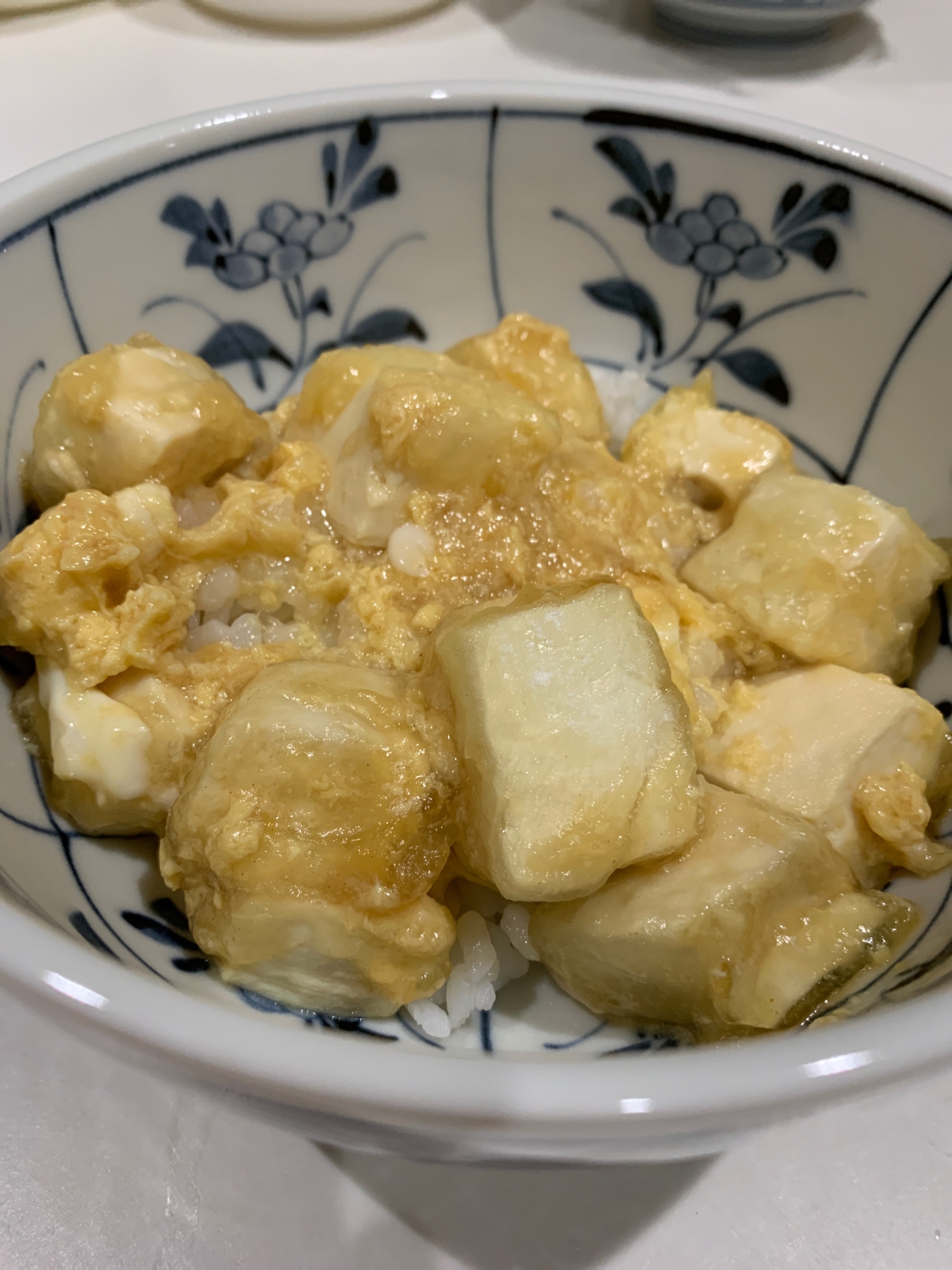 簡単！豆腐の卵とじ丼！