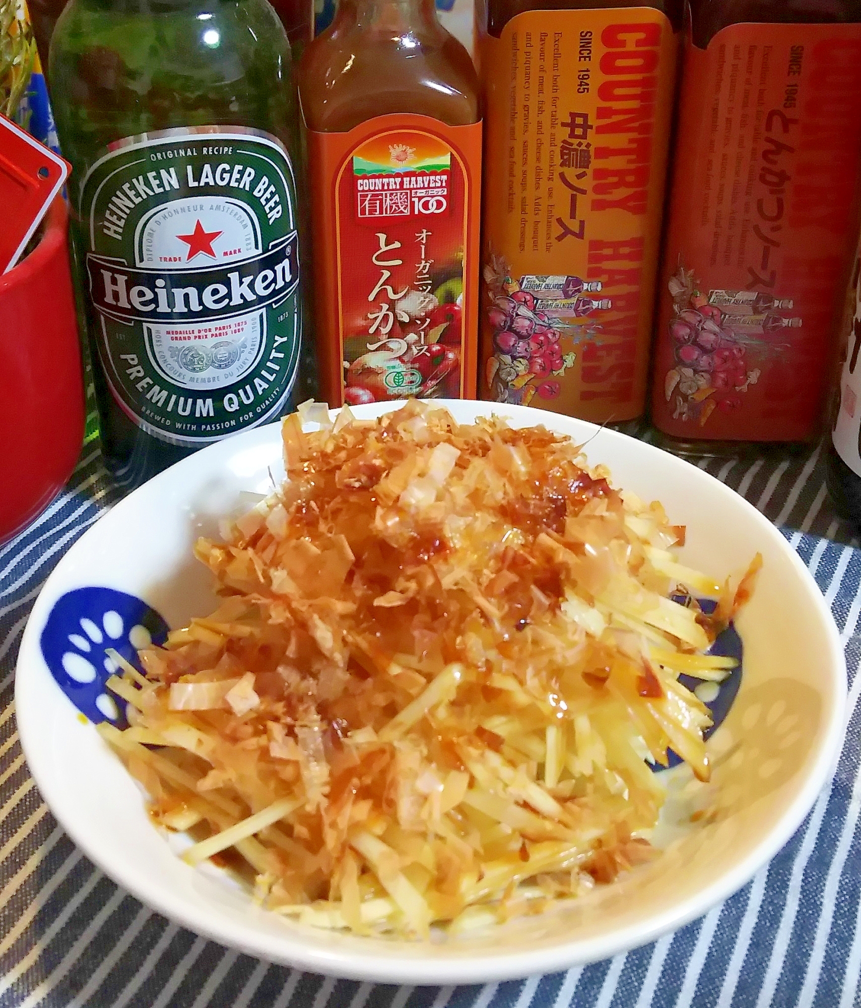 針生姜の鰹ごま醤油和え・新生姜で☆