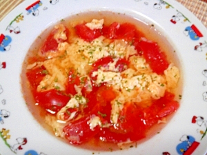 簡単☆トマトと卵のスープ
